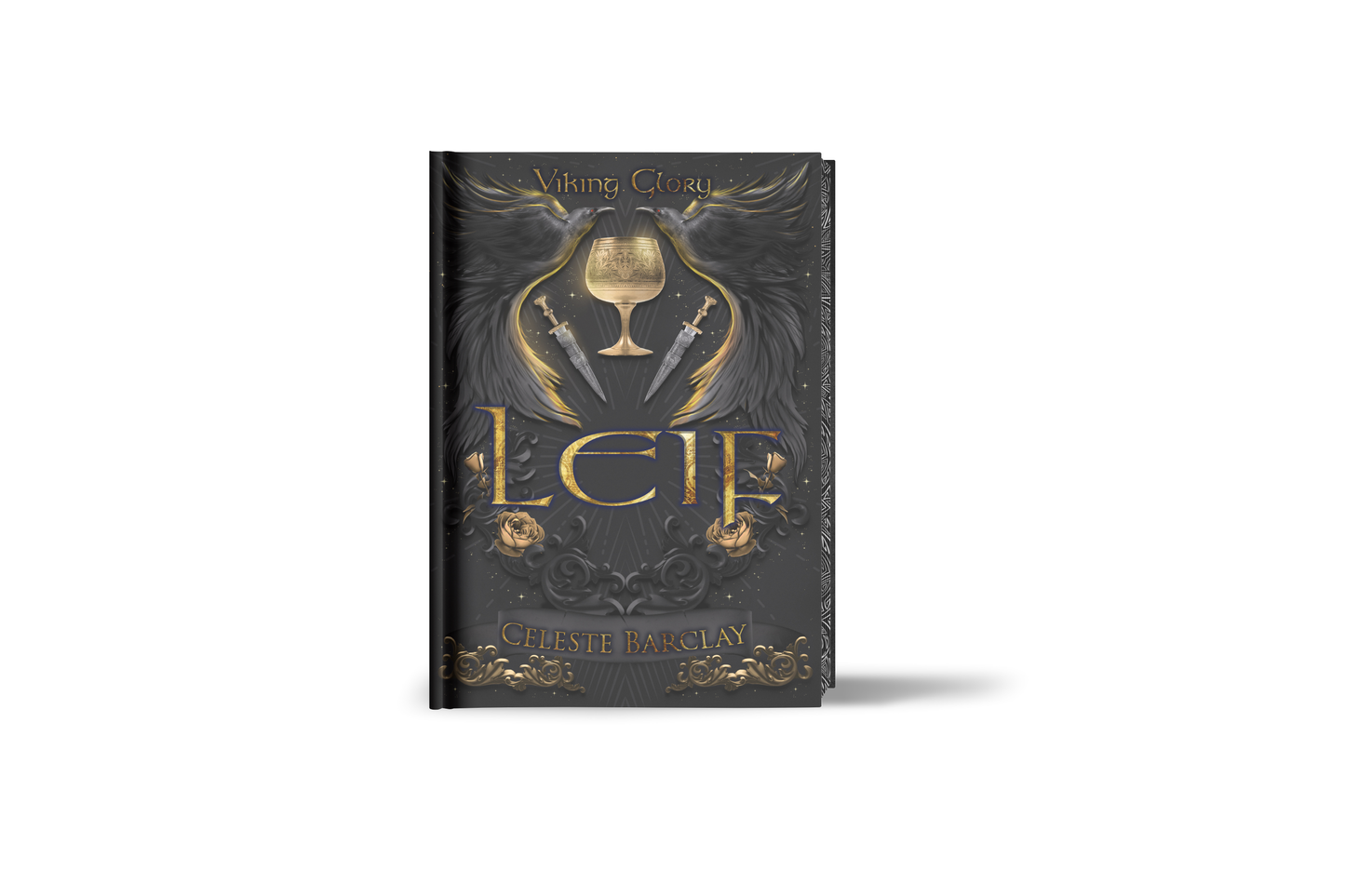 Celeste Barclay's Leif Special Edition front cover gold foiling