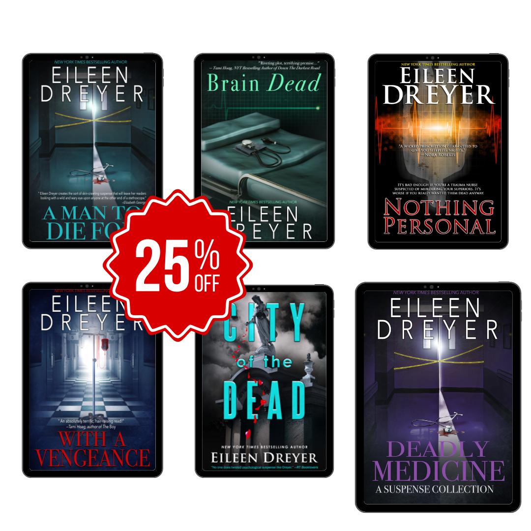 Eileen Dyer Deadly Medicine Bundle six books cover, 25% off