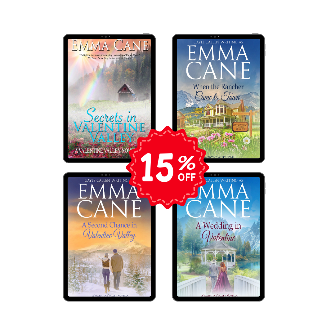 Emma Cane Return to Valentine Valley four book series bundle, 15% off