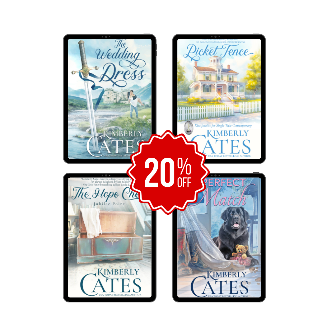 Kimberly Cates Jubilee Point four book bundle covers, 20% off