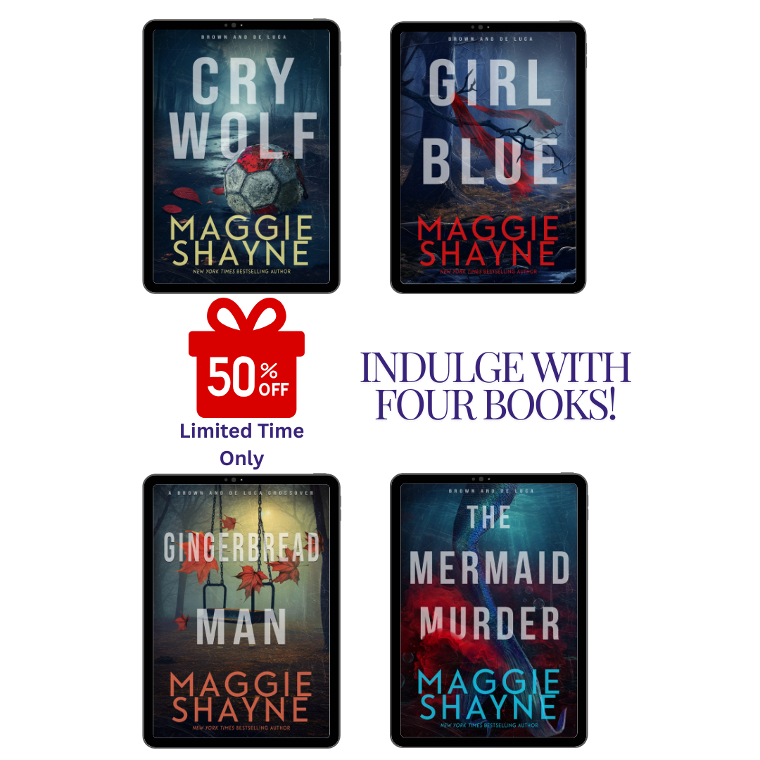 Maggie Shayne's Brown & De Luca 50% off