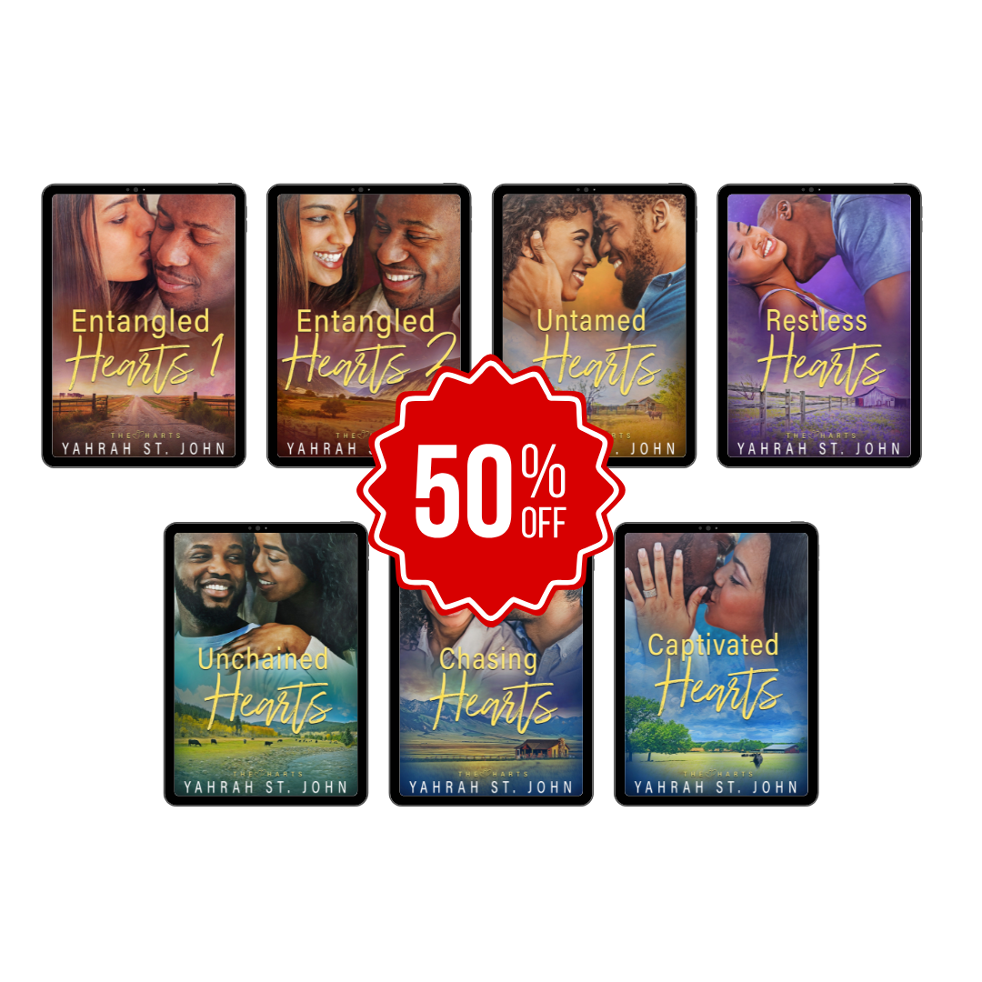 Yahrah St. John's The Harts 7 book covers bundle 25% off