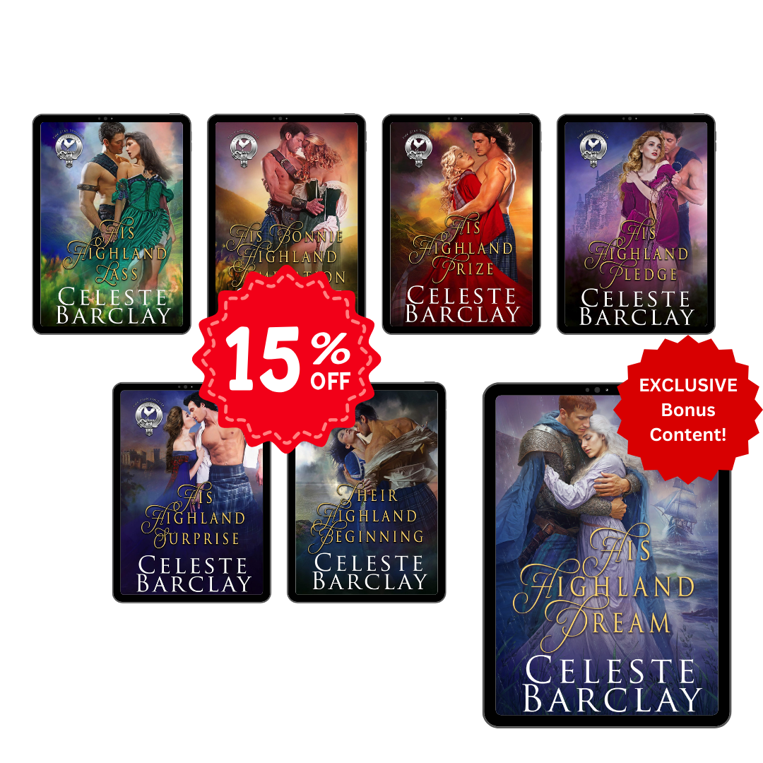 Celeste Barclay's The Clan Sinclair 7 books cover bundle 15% off 