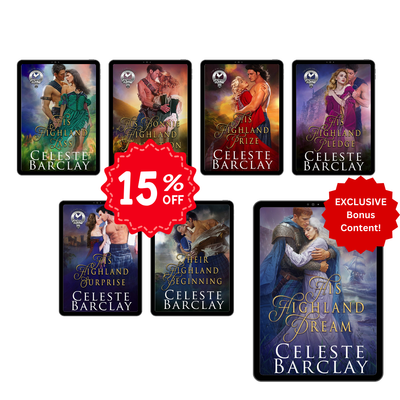 Celeste Barclay's The Clan Sinclair 7 books cover bundle 15% off 