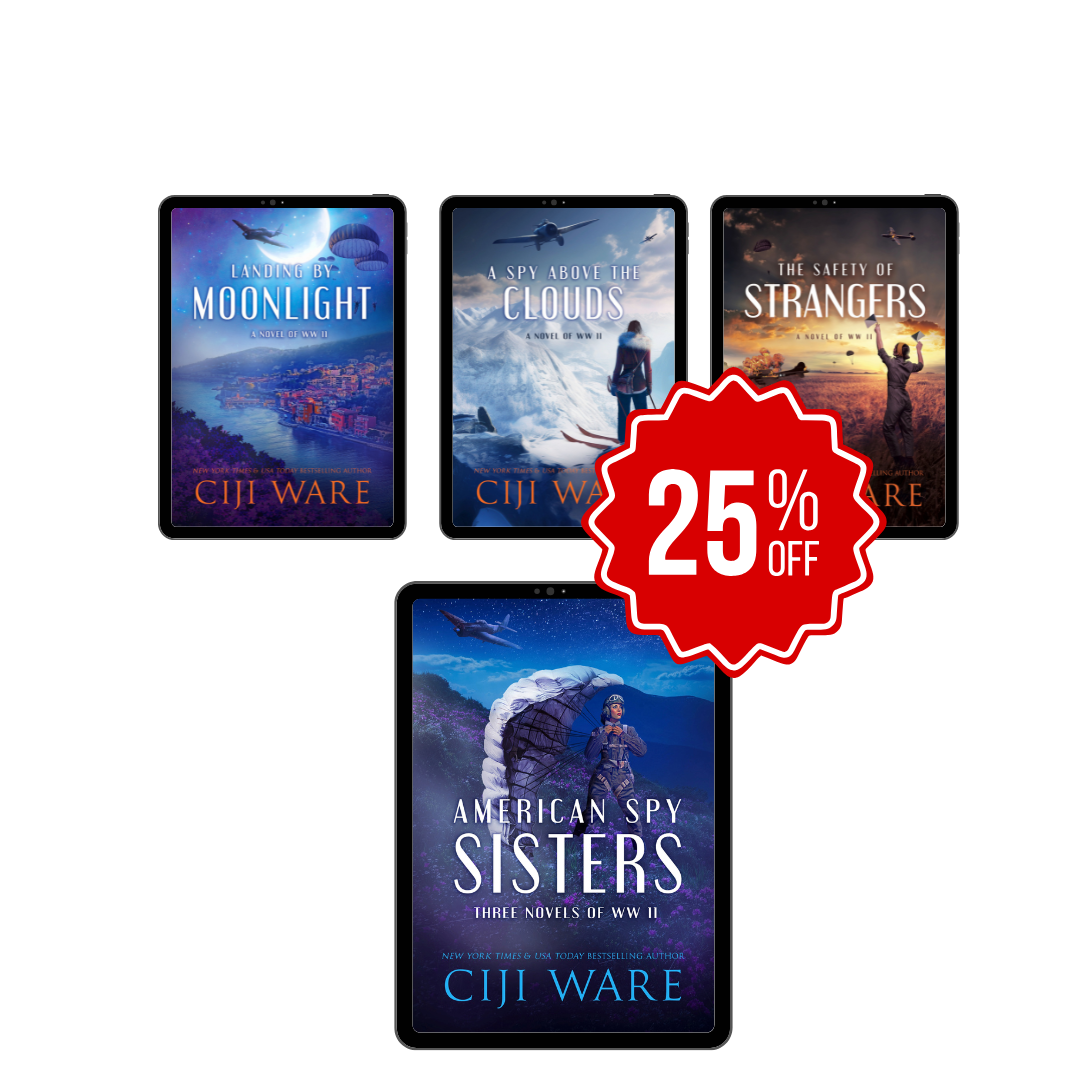 Ciji Ware American Spy Sisters three book bundle omnibus covers, 25% off