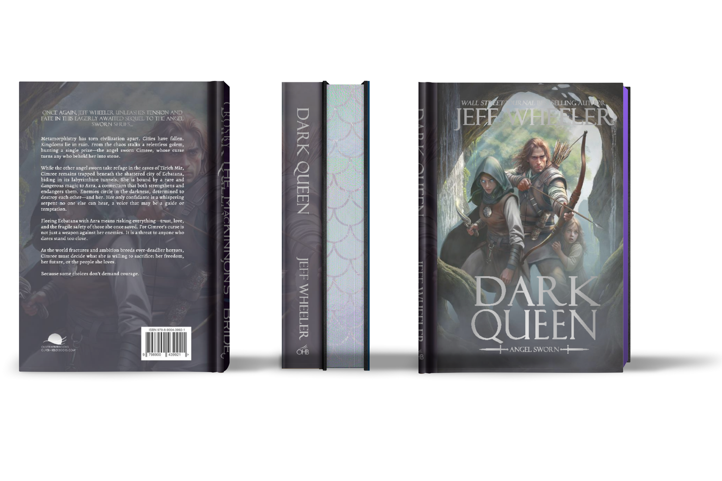 Dark Queen by Jeff Wheeler special edition, front cover, painted edges, spin, back cover