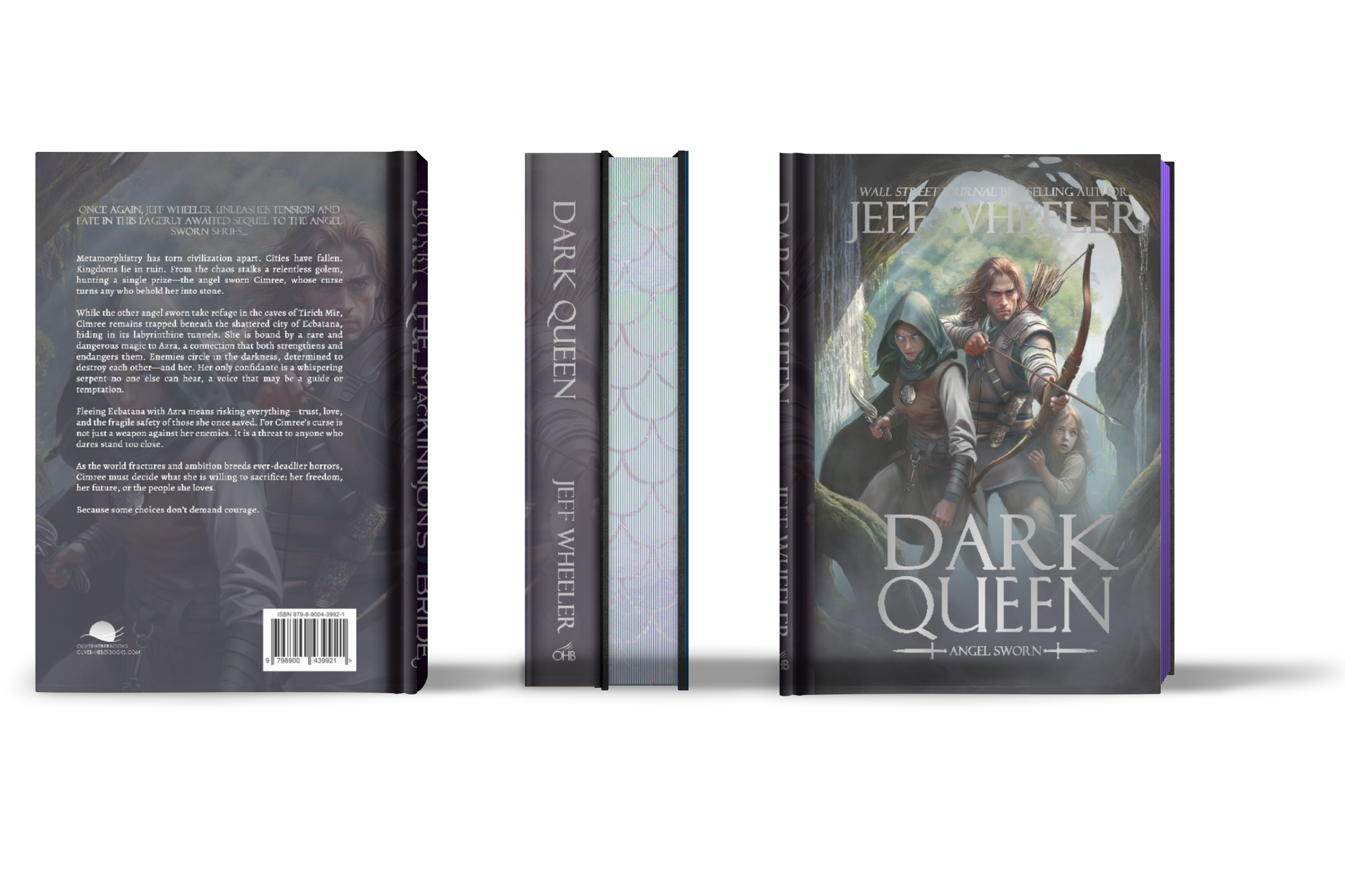 Dark Queen by Jeff Wheeler special edition, front cover, painted edges, spin, back cover