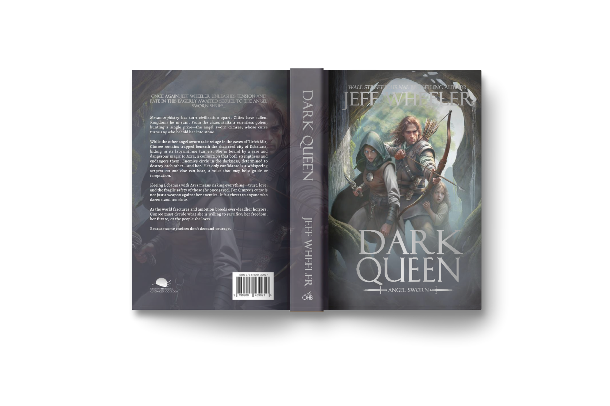 Dark Queen by Jeff Wheeler special edition back cover, spine, front cover