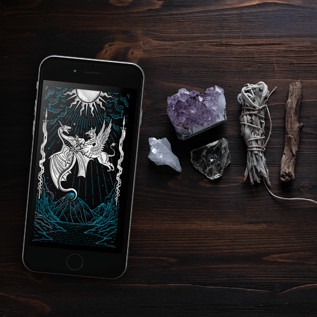 Deep Magic by Jeff Wheeler Lifestyle 3 with crystals, sage, and stick