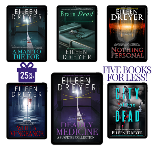 Eileen Dyer Deadly Medicine Bundle six books cover, 25% off