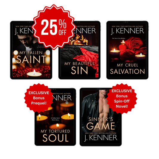 J. Kenner's Saints and Sinners 5 book covers bundle 25% off 