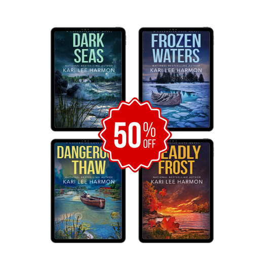 Kari Lee Harmon Coldwater Cover 4 book bundle covers, 15% off