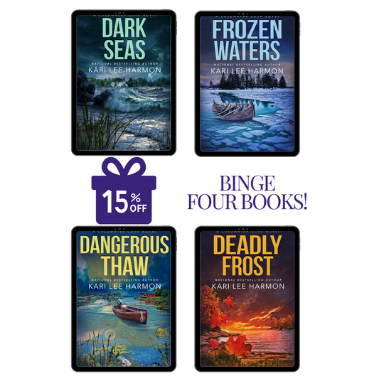 Kari Lee Harmon Coldwater Cover 4 book bundle covers, 15% off