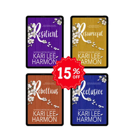 Kari Lee Harmon Portrait of a Woman four book bundle covers, 15% off