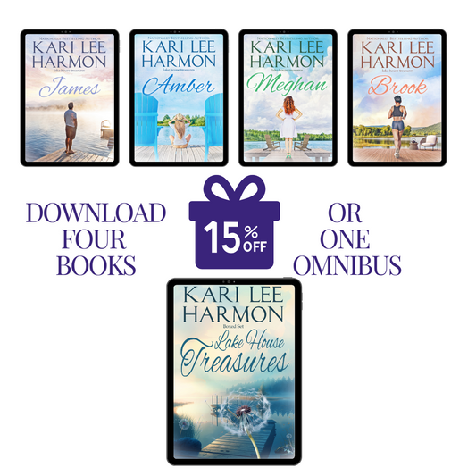 Kari Lee Harmon The Lake House Treasures four book bundle covers, 15%