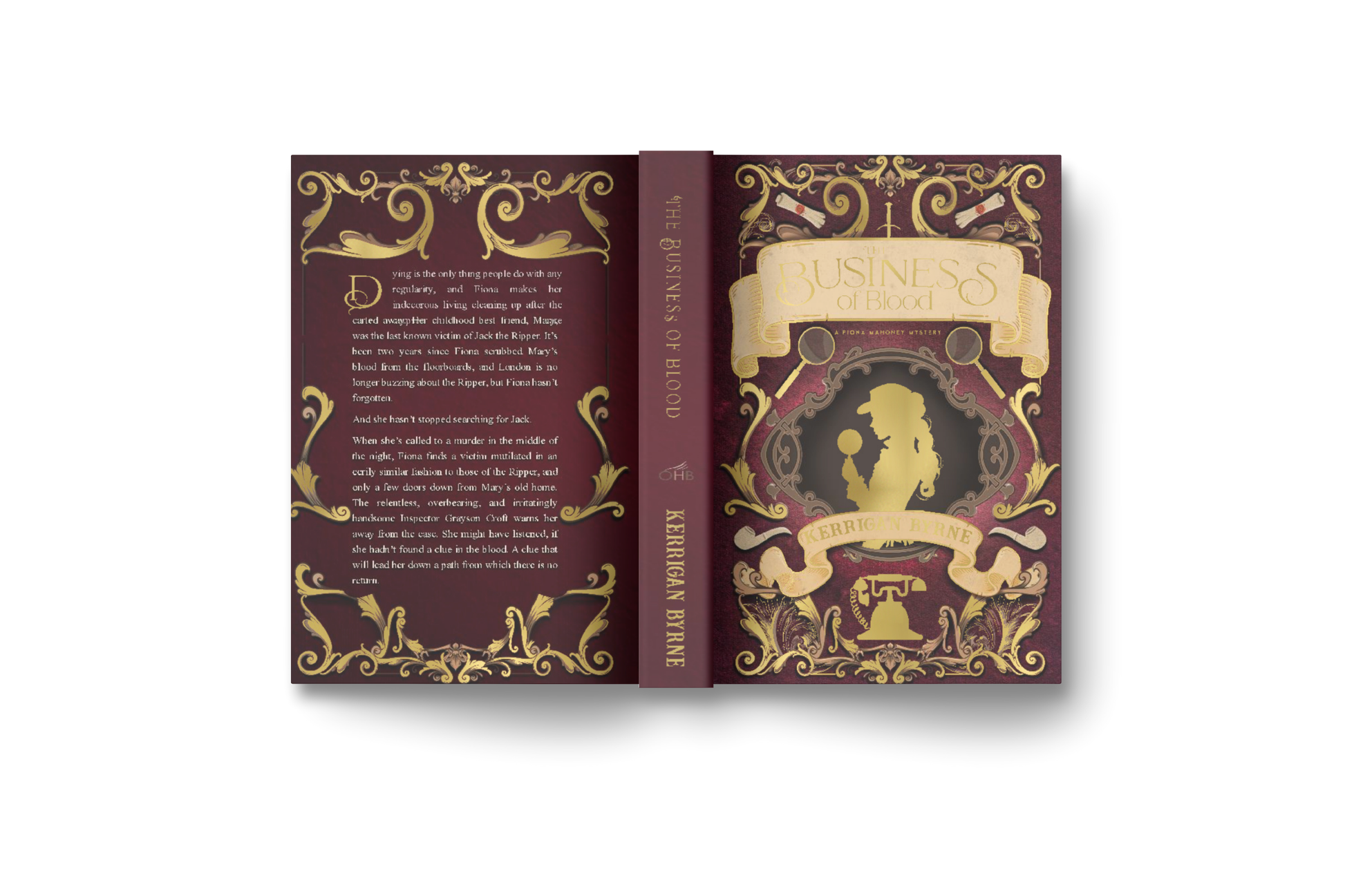 Kerrigan Byrne The Business of Blood Special Edition back, front, spine, 25% off