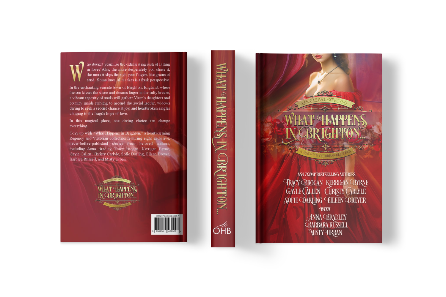 What Happens in Brighton multi author anthology, special edition, front cover, painted edges, spin, back cover