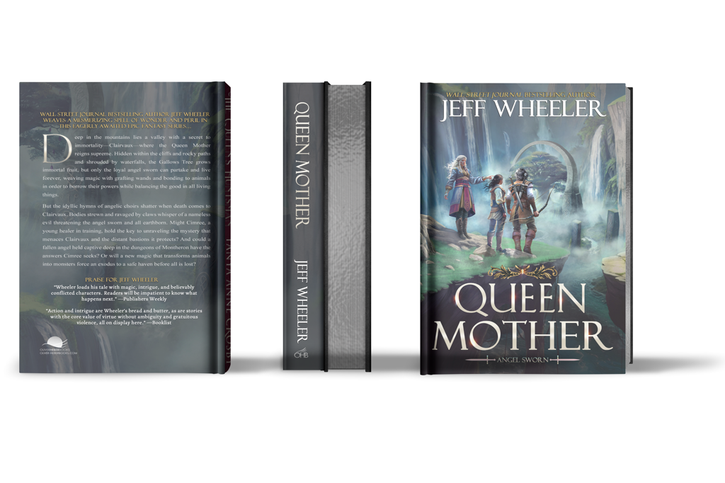 Queen Mother by Jeff Wheeler special edition, front cover, painted edges, spin, back cover