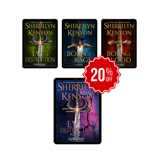 Sherrilyn Kenyon Eve of Destruction three book bundle omnibus covers, 20% off