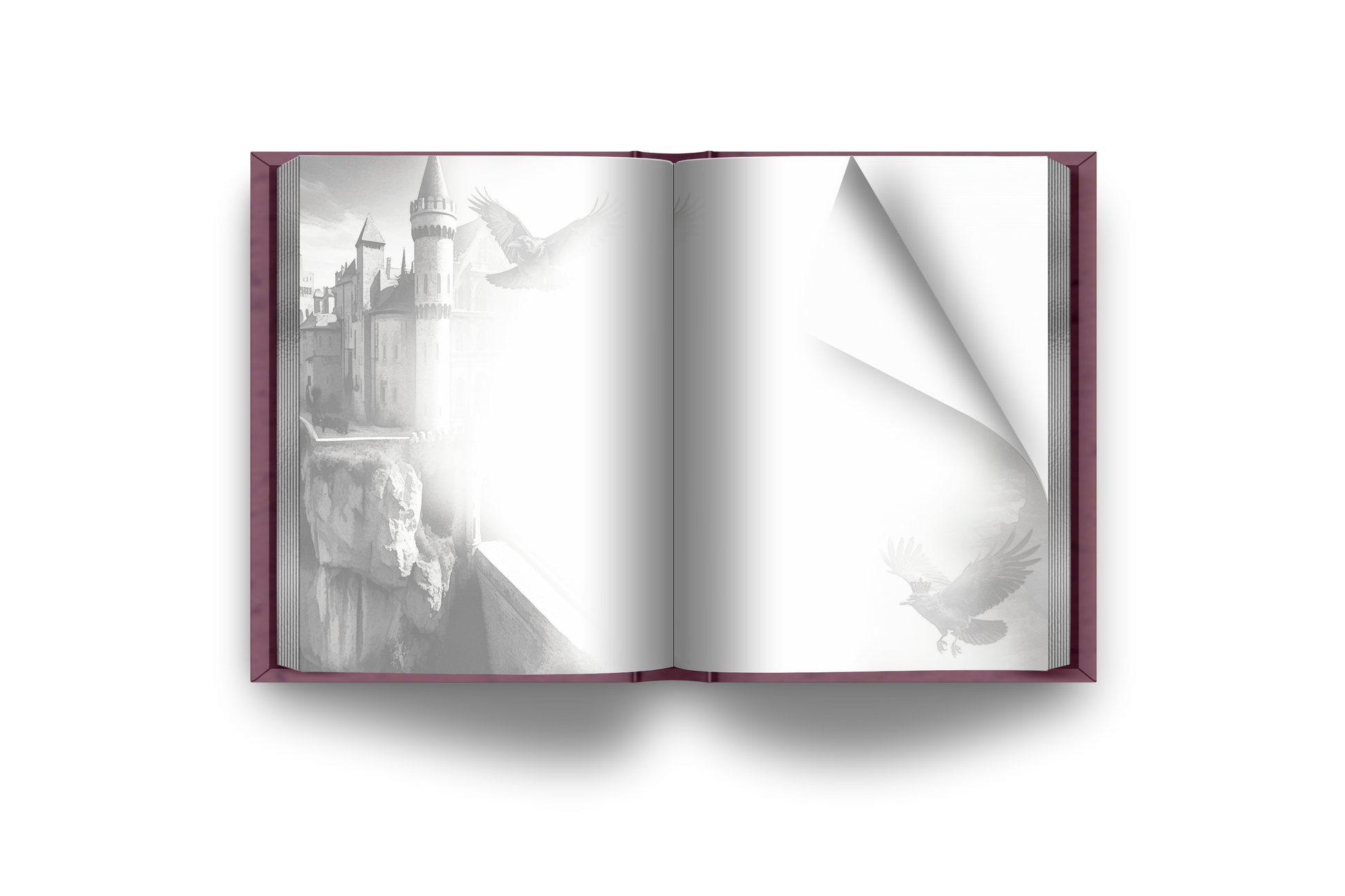 The Queen's Huntsman by Tanya Anne Crosby full spread interior art pages