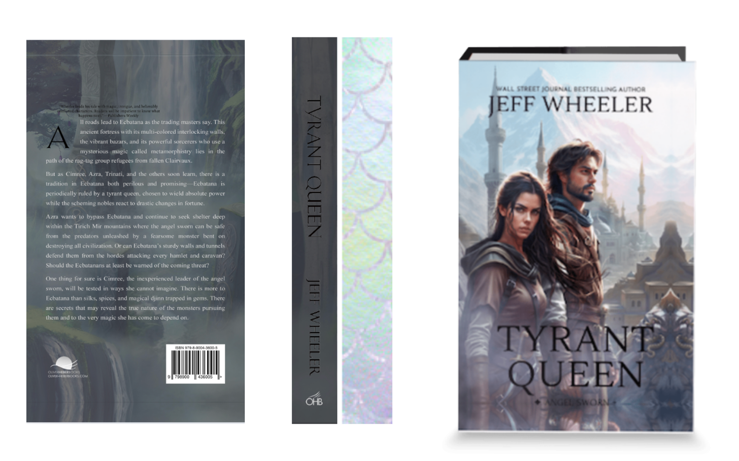 Tyrant Queen by Jeff Wheeler, special edition, front cover, painted edges, spin, back cover