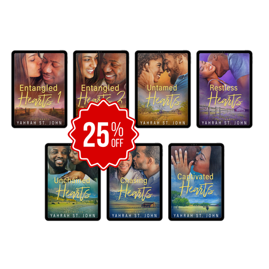 Yahrah St. John's The Harts 7 book covers bundle 25% off